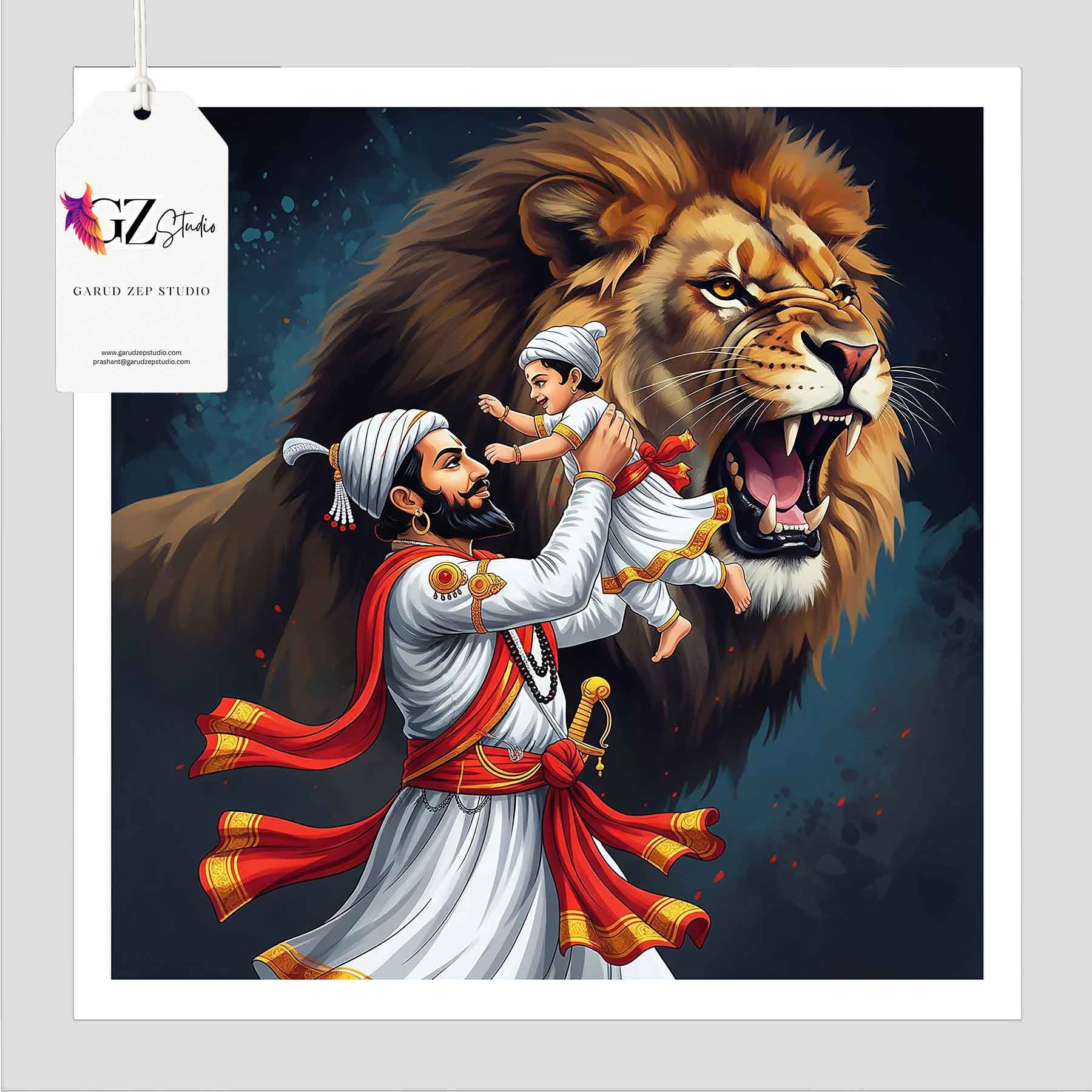 Chhatrapati's Roar: A Tribute to Maratha Valor(009)