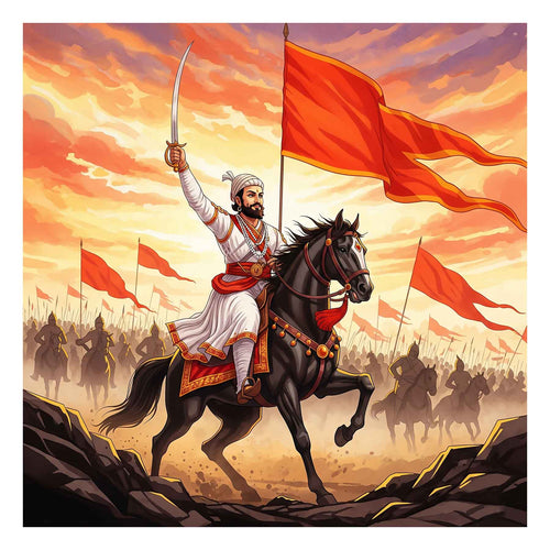 Chhatrapati Shivaji Maharaj Art: Sunset Glory(0026) - Photo Print