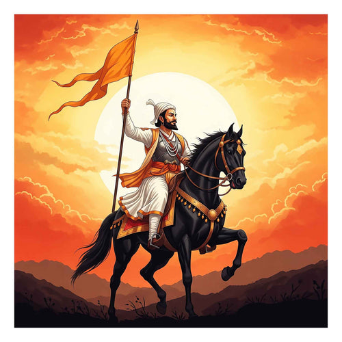 Chhatrapati Shivaji Maharaj Art: Sunset Glory(0028) - Photo Print