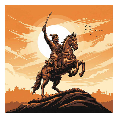 Chhatrapati Shivaji Maharaj Art: Sunset Glory(0029) - Photo Print