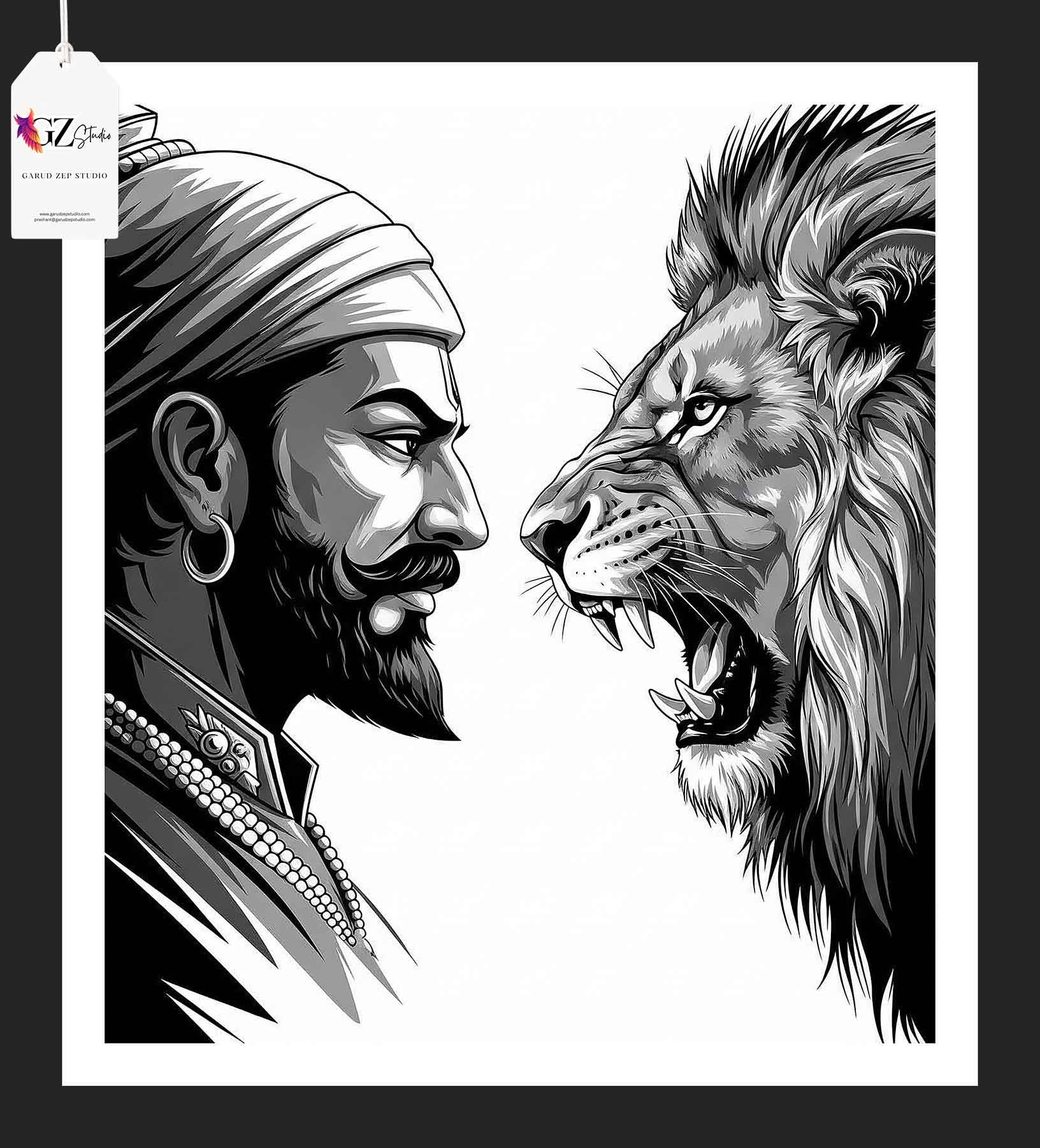 Chhatrapati's Roar: A Tribute to Maratha Valor(0035)