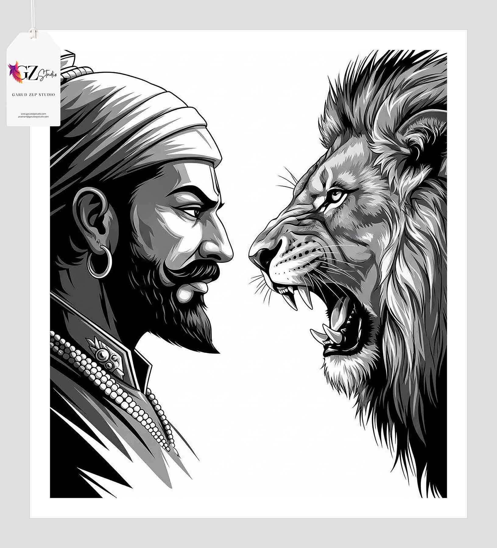 Chhatrapati's Roar: A Tribute to Maratha Valor(0035)