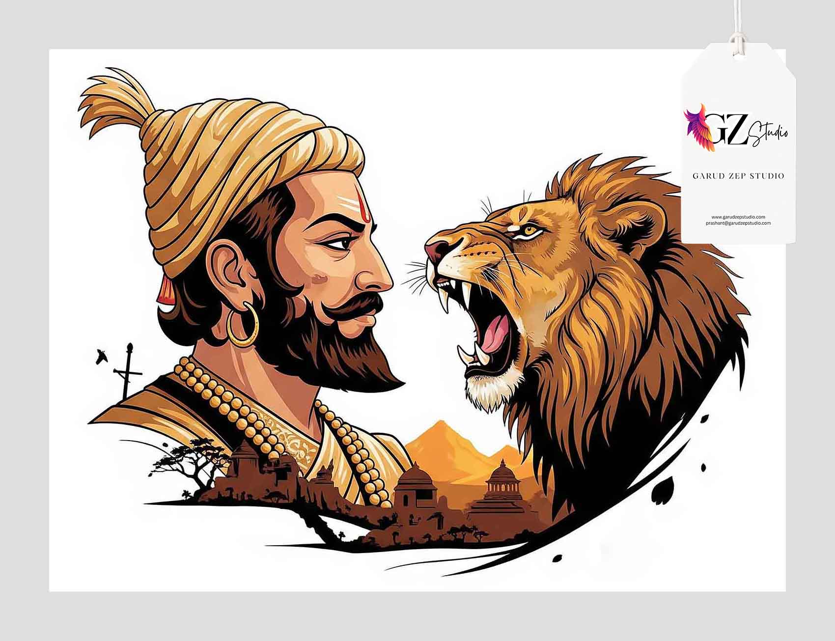 Chhatrapati's Roar: A Tribute to Maratha Valor(0047)