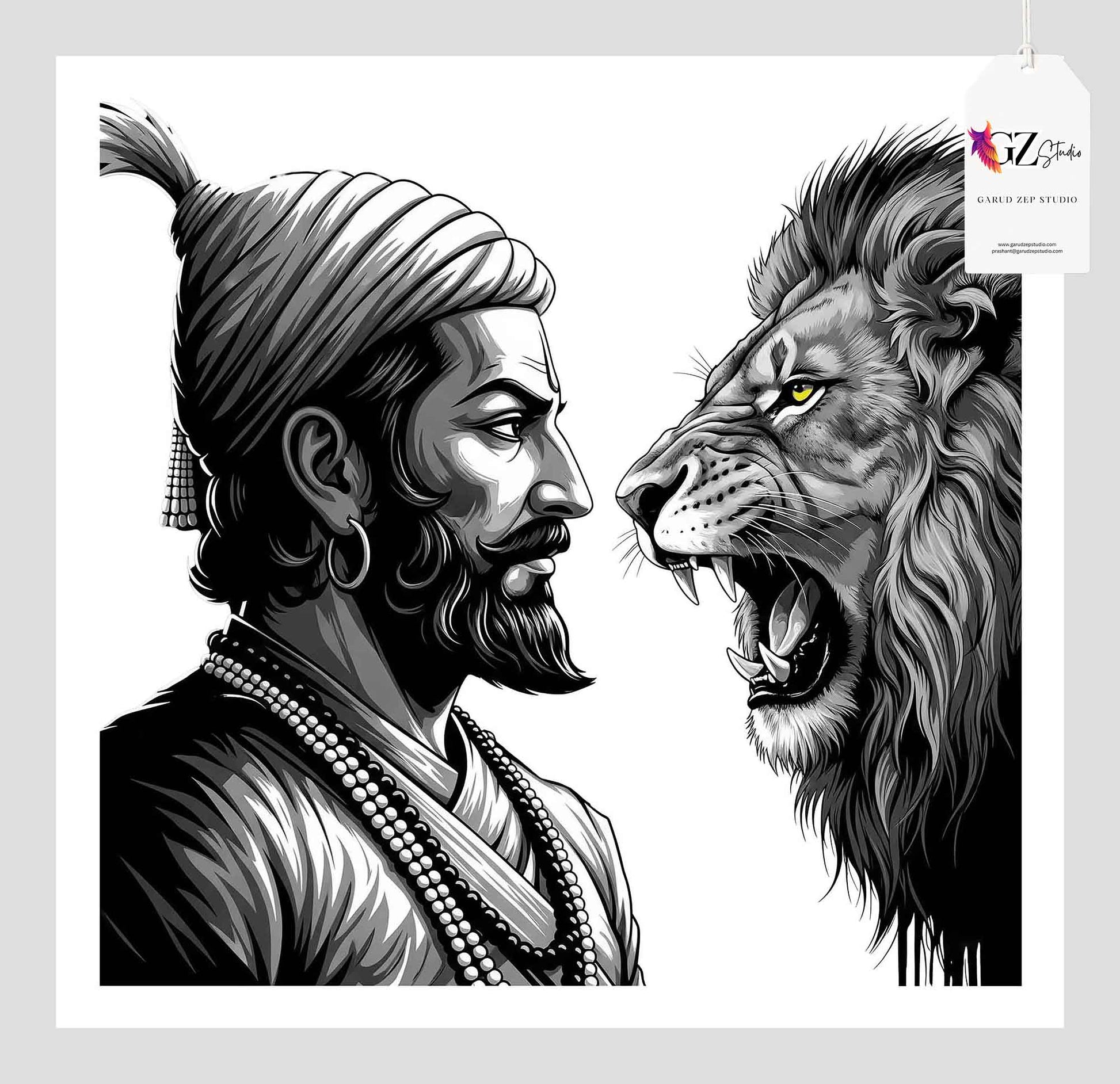 Chhatrapati's Roar: A Tribute to Maratha Valor(0048)