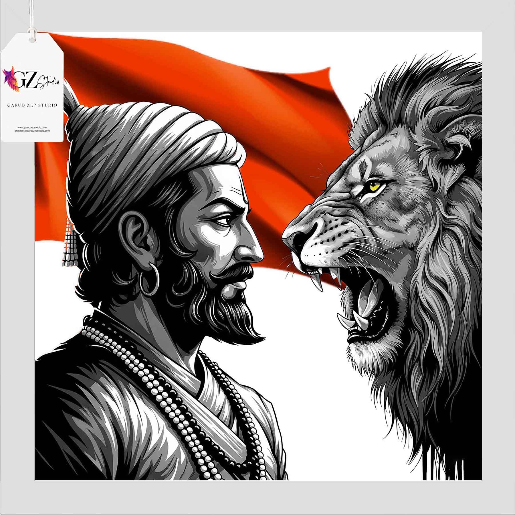 Chhatrapati's Roar: A Tribute to Maratha Valor(0049)