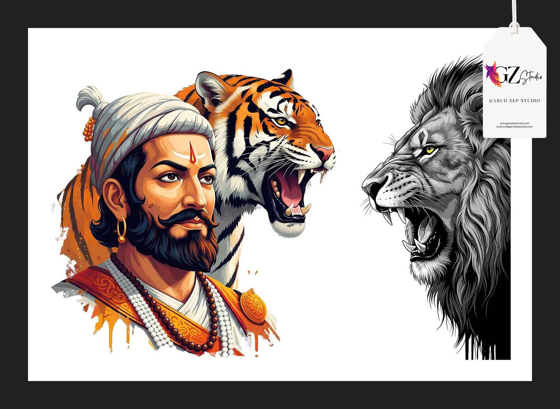 Chhatrapati's Roar: A Tribute to Maratha Valor(0050)