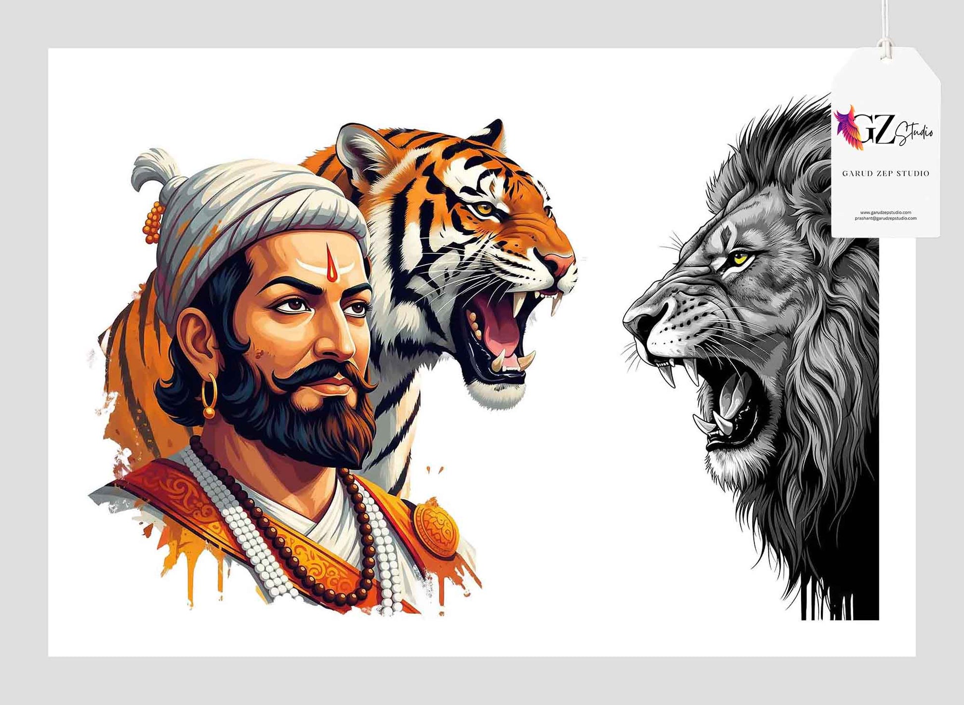 Chhatrapati's Roar: A Tribute to Maratha Valor(0050)