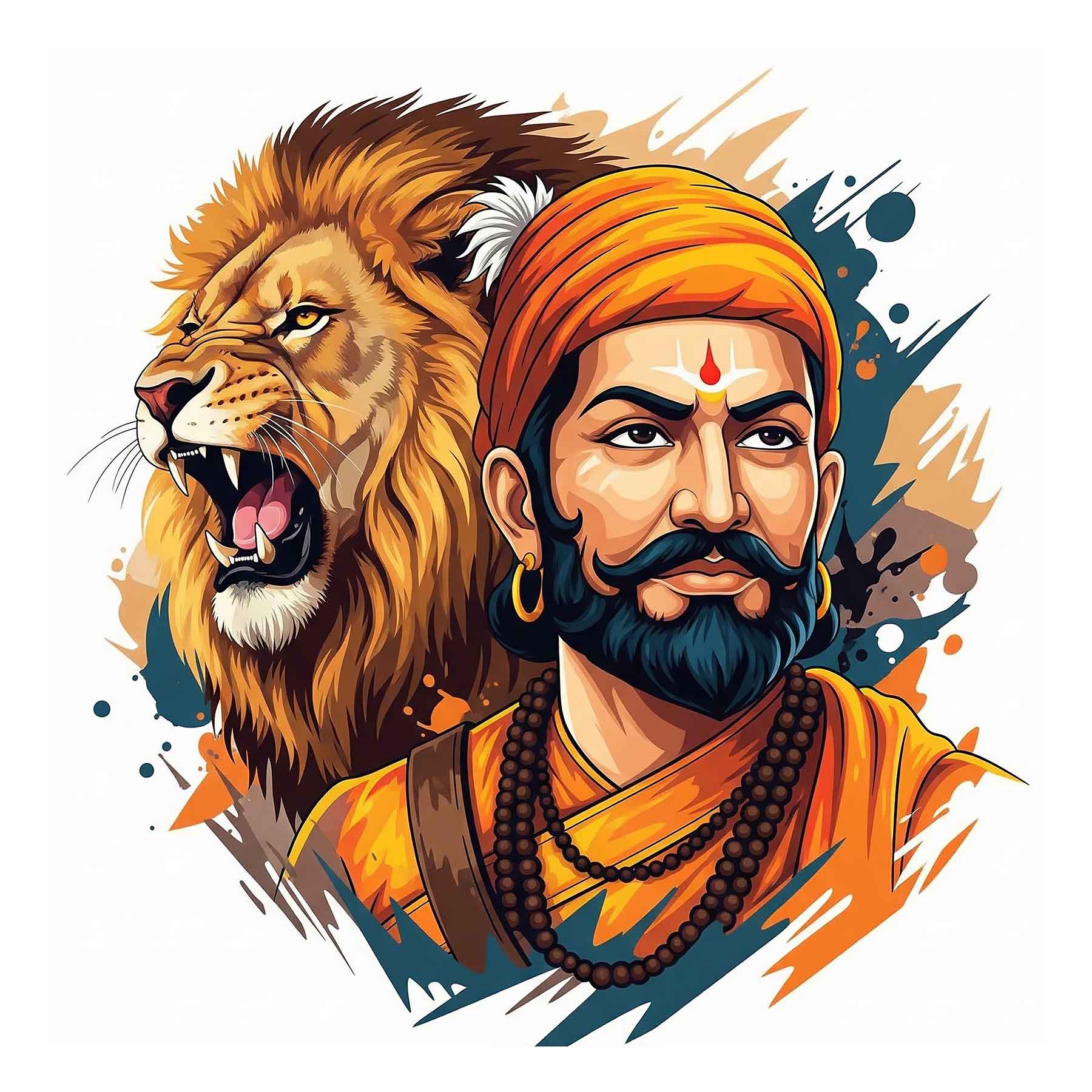 Chhatrapati's Roar: A Tribute to Maratha Valor(007) - Photo Print